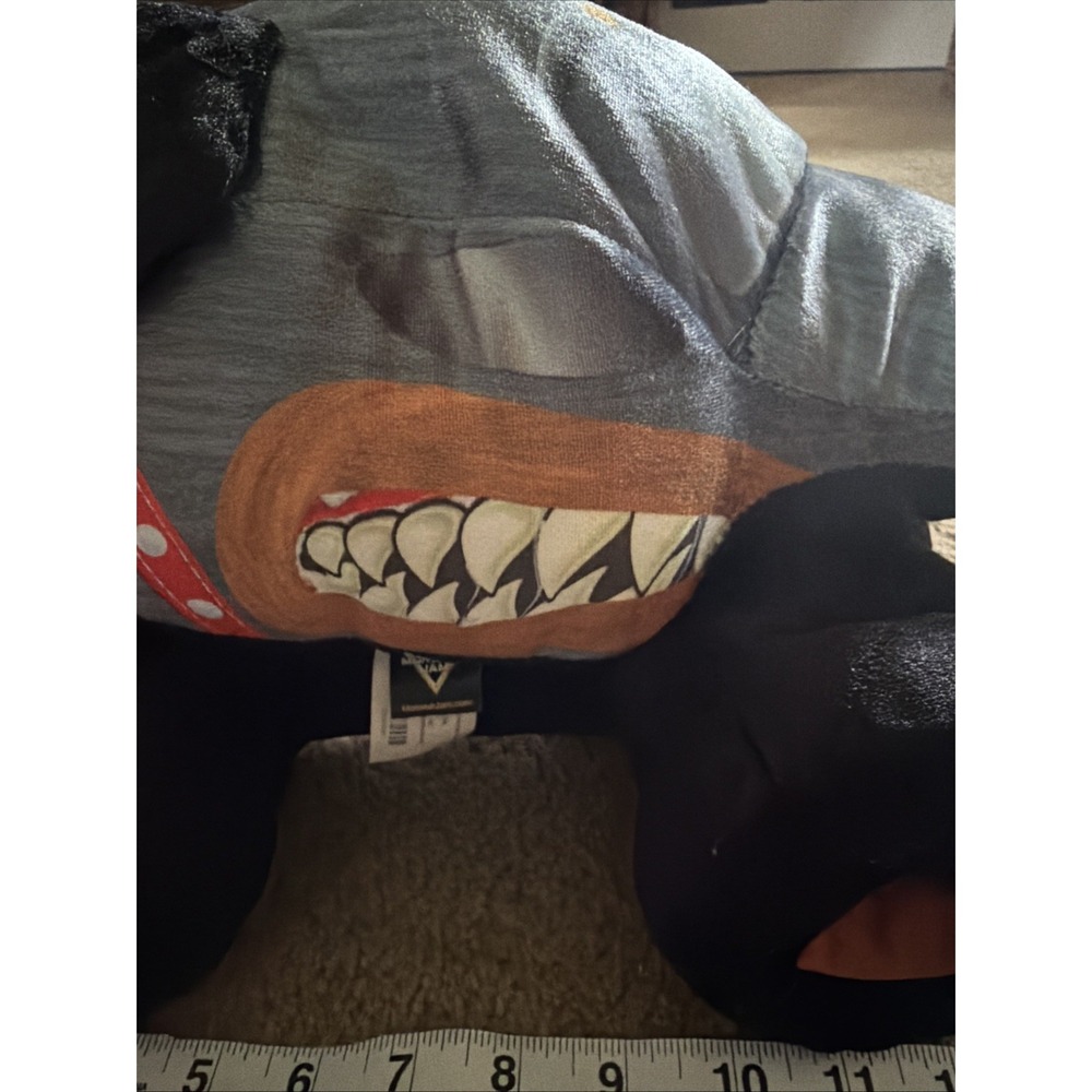 Monster Jam Monster Mutt Rottweiler Plush Truck Grey Black Red 13 Inch Soft Toy